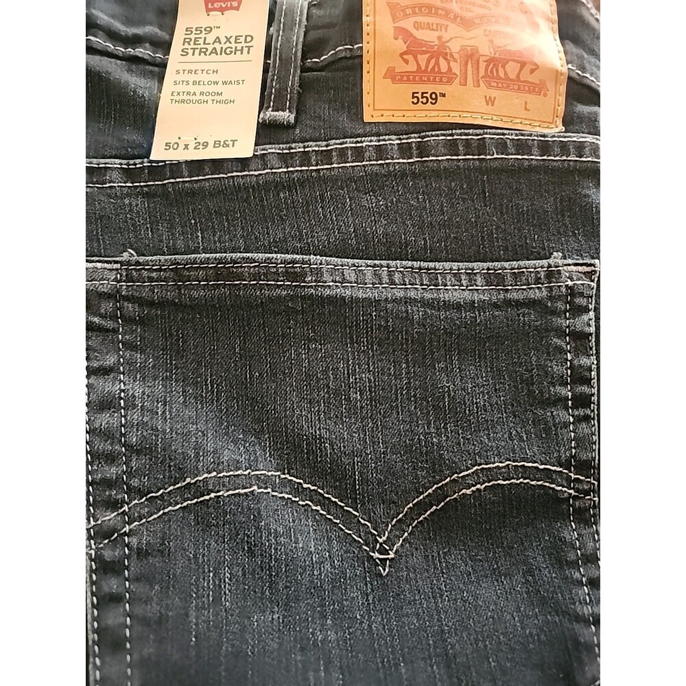 Levis 559 Relaxed Straight Jeans Mens 50x29 Denim NEW NWT Big Tall L100 Comfy